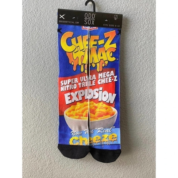 New Odd Sox Chee-Z-Mac Soft Cozy Fall Socks One Pair Fall/Winter Ready - Picture 4 of 4